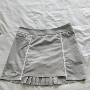 Adidas Light Gray Athletic Skirt with Subtle Logo